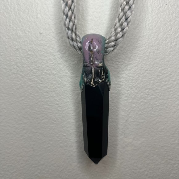 Adina Mills Obsidian Necklace - Picture 3 of 4